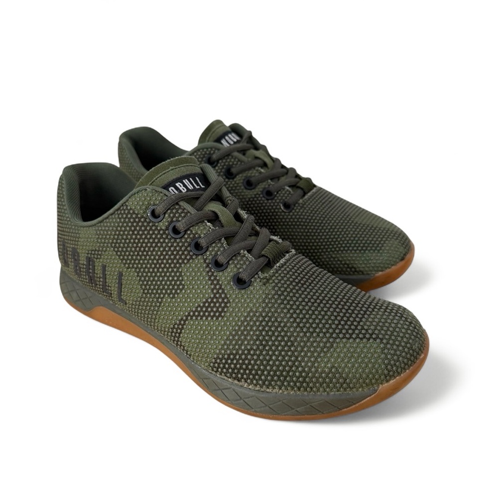 NOBULL Crossfit Training Shoes Unisex Camo Green W 7.5 M 6